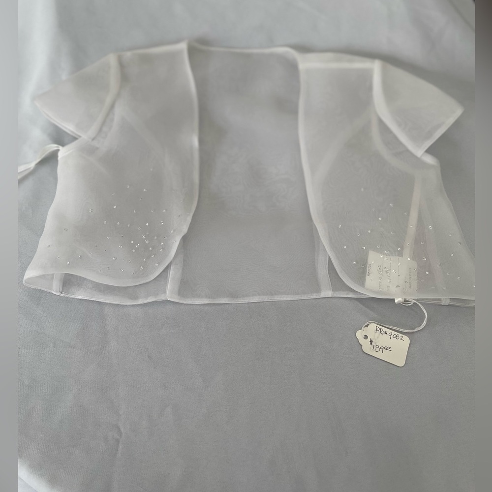 Sheer White Bolero Jacket